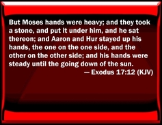 Kjv exodus 17 12